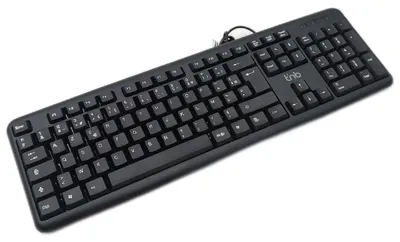 Productafbeelding van T'nB KBSUBK, Volledige grootte (100%), Kabel, USB, Membraantoetsen, AZERTY-indeling, Zwart
