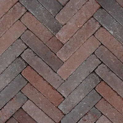 Productafbeelding van Retrostones Plus 5 x 20 x 6,4 cm tuintegel Rood/Bruin 100 stenen per m2, prijs per 1m2 Gardenlux