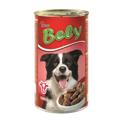 Obrázok produktu pre Akinu BELY Hovädzie kúsky v omáčke v konzerve pre psov 1250 g