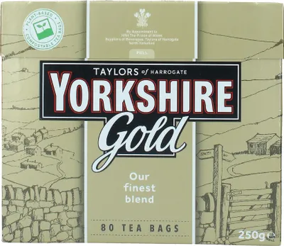 Produktbild von YORKSHIRE TEA Gold Schwarztee, 80 Teebeutel 250g