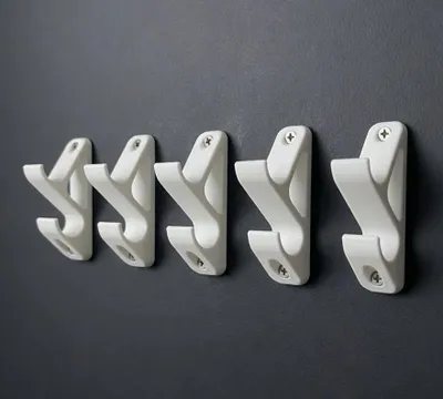 Produktbild von 5 x SOIXX Haken Doppelhaken Wandhaken Weiß