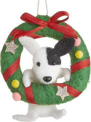 Produktbild von BUTLERS Baumanhänger HANG ON Hund mit Kranz