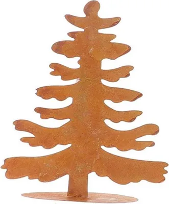 Produktbild von Tannenbaum Deko Metall 30cm rost