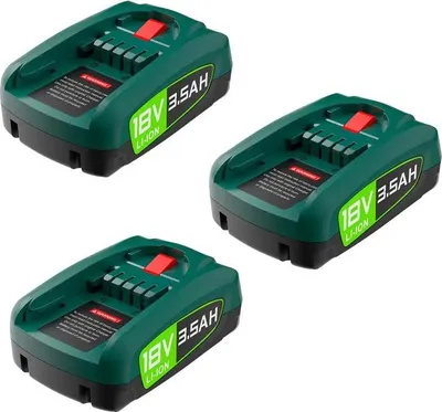 Produktbild von Ersatzbatterie, 3500mAh Kapazität, kompatibel mit Elektrowerkzeugen, 3Stk 3500mAh