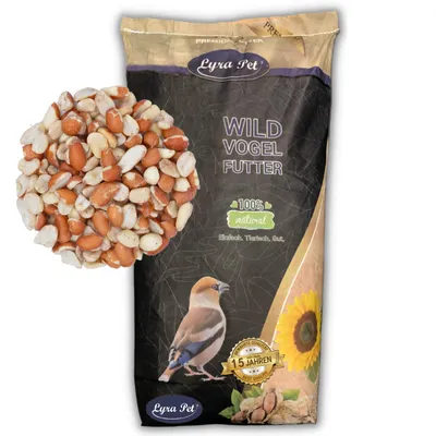 Produktbild von 25 kg Lyra Pet® Erdnusskerne Splits gemischt blanchiert und mit Haut Neue Ernte