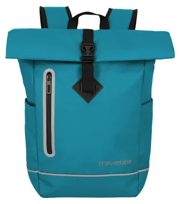 Produktbild von Travelite Rollup Fahrrad Rucksack Kurierrucksack Daypack wasserfeste Plane harbor blau