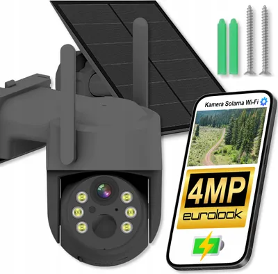Produktbild von Solar Wifi 4Mp Drehbare Ip66 Kamera Mit Bewegungs- Und Silhouettenerkennung, Microsd