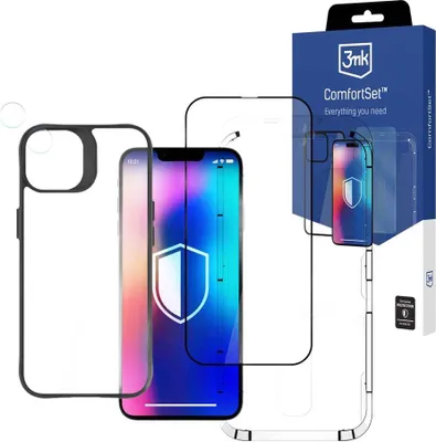 Zdjęcie produktu dla 3mk 4in1 Szkło + Etui Case + 4x Lens na iPhone 13