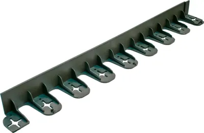 Produktbild von Jardinion Rasenkanten, Beeteinfassung, Beetumrandung, PE/PP 60mm Schwarz, Umrandung Gartenbeet oder Kiesbeet
