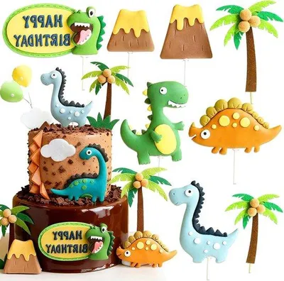 Obrázek produktu pro Dekorace na oslavu s motivem dinosaurů – zelená – 10 g – kompletní sada příborů