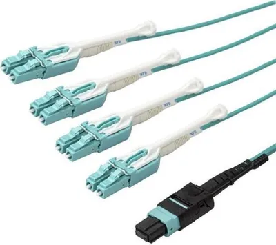 Produktbild von StarTech.com MPO8LCPL3M, 3 m, OM3, MPO/MTP, 8x LC