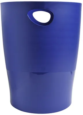Image de EXACOMPTA 453104D Corbeille à papier ECOBIN, 15 litres, bleu nuit