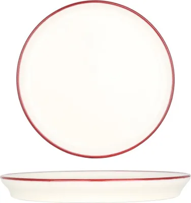 Image de Bonna Assiette à dessert - Linea Burgundy - Porcelaine - 16 cm