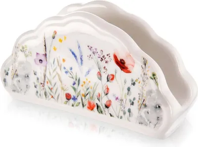 Obrázek produktu pro Orion | Držák na ubrousky - 13x4,5x7 cm - Barevný - Porcelán - Elegantní držák na ubrousky