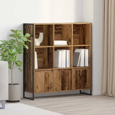 Produktbild von vidaXL Bš¹cherregal 99,5 x 30 x 108 cm Holzwerkstoff Altholz
