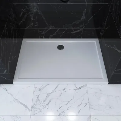 Zdjęcie produktu dla Brodzik Marwell Pure akryl, brodzik bia?y, prostok?tny, 120 x 80 x 4 cm