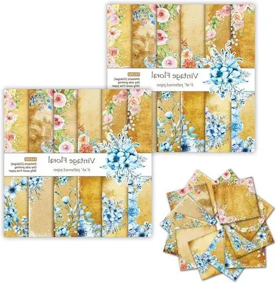 Produktbild von Scrapbooking Set 48 Vellen 15x15cm vielfältiges Dekorationspapier