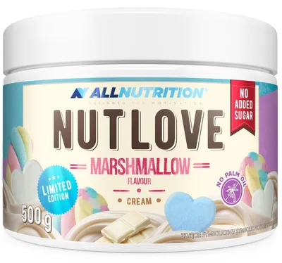 Produktbild von ALLNUTRITION NUTLOVE MARSHMALLOW 500g Creme mit einzigartigem Marshmallow-Geschmack