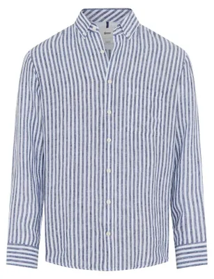 Produktbild von Brax - Herren Leinen Hemd, Style Daniel S (74-0007), Größe:XL, Farbe:Sky (29)