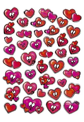 Produktbild von HERMA MAGIC stickers hearts stone 1 sheet