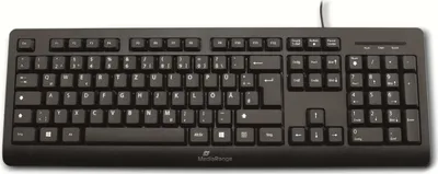 Produktbild von MediaRange Tastatur USB 2.0 kabelgebunden QWERTZ schwarz