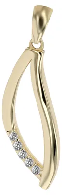 Produktbild von Akzent Damen Anhänger Diavelix "Diavelix" aus 925 Sterlingsilber, rhodiniert, langlebig