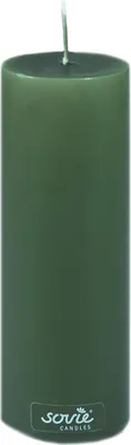 Produktbild von Sovie CANDLES Stumpenkerze in Dunkelgrün Ø 50 mm x H 150 mm, Brenndauer ca. 42 St. - 1 Stück