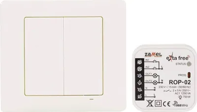 Produktbild von Zamel Wireless Steuerungsset Beleuchtung 4-Kanal Funksender + 2-Kanal Funkempfänger RZB-04