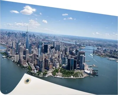 Produktbild von Gartenposter - 120x80 cm - Luftbildaufnahme New York  - Modernes Wandbilder - Amerikanische Städte