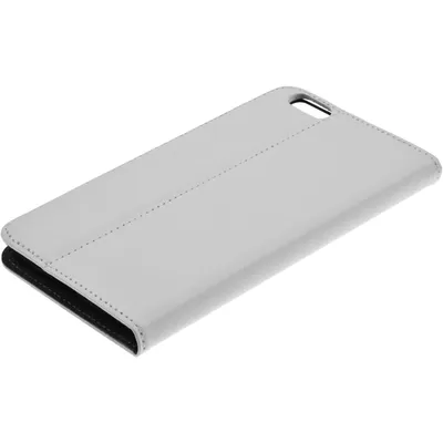 Produktbild von PhoneNatic Kunst-Lederhülle kompatibel mit Apple iPhone 6 Plus / 6s Plus - Book-Case weiß + 2 Schutzfolien