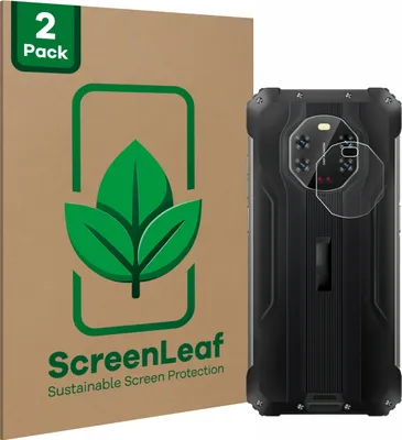 Produktbild von 2x ScreenLeaf Schutzfolie für Blackview BL8800 5G (NUR Kameraschutz) nachhaltiger Displayschutz Display Schutz Folie Klar Transparent