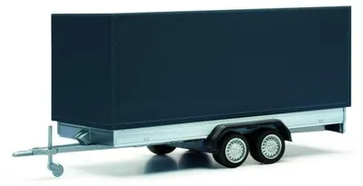 Produktbild von Herpa PKW Planenanhänger 2a schwarz 052627