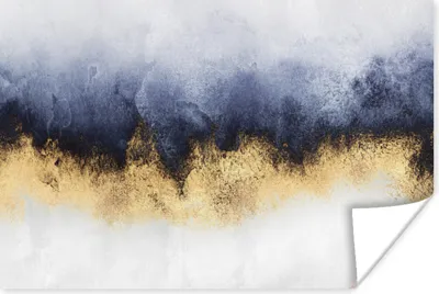 Produktbild von MuchoWow® Poster Abstrakt - Gold - Luxus 60x40 cm - Schlafzimmerdekoration