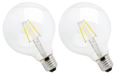 Produktbild von Spectrum E27 LED-Lampe Globe 8,5W 1150lm 2700K warmweiß 2 Stück dimmbar