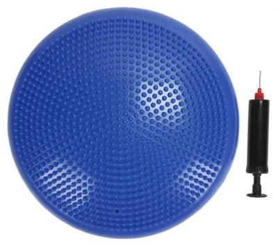 Imagen del producto de Almohadilla de equilibrio para disco de yoga, masaje, pelota de fitness, ejercicios y entrenamiento. Color azul