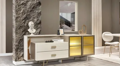 Immagine prodotto di Credenza bianca Credenza di design Armadi moderni Cassettiera Nuovo