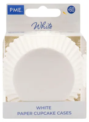 Immagine prodotto di Pirottini per cupcake, bianchi 60 pz