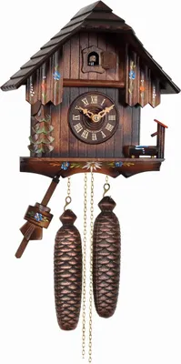 Produktbild von Engstler - 430/8 - Kuckucksuhr - 8-Tag-Kettenzugwerk - Nussbaum - 26 cm