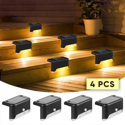 Lampade da esterno, luci solari per giardino, senza fili, IP65, 4 pezzi