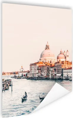 Produktbild von MuchoWow® Poster Venedig - Boot - Italien 120x180 cm - Kunstposter