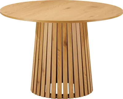 Image de Table à manger ronde 110cm style scandinave LIV