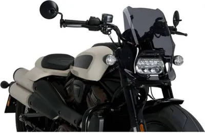 Immagine prodotto di Cupolino PUIG naked sport fumè scuro per Harley davidson sportster s