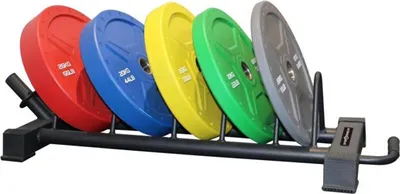 Produktbild von Sporttrend 24®  Bumper Plate Rack für 12-15 Hantelscheiben, Scheibenständer Gewichtscheiben Ablage