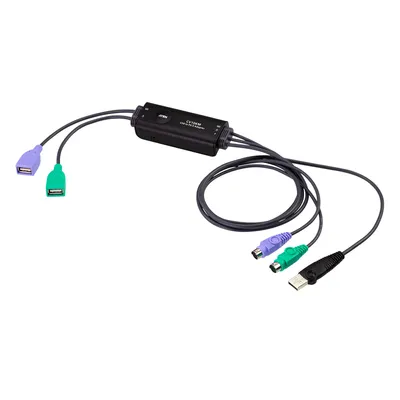 Obrázek produktu pro ATEN CV10KM, 0,8 m, USB, PS/2, USB, PS/2, Černá, PS/2 + PS/2 + USB A, USB A + USB A