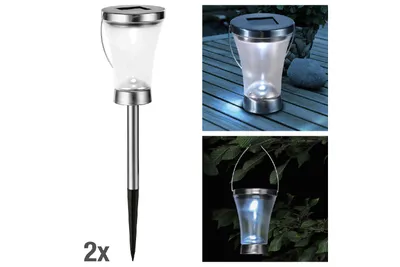 Produktbild von HI LED Solarlampe 3in1 9cm H13cm