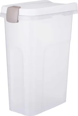 Produktbild von TRIXIE Tonne - transparent-weiß/weiß - 25 l/24 × 51 × 39 cm
