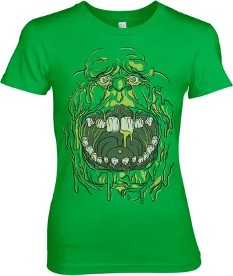 Produktbild von Ghostbusters Slimer Girly Tee - Large - Green