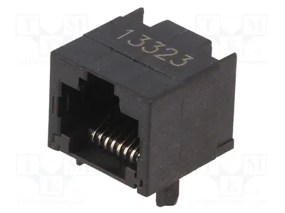 Image de 1 x Connecteur RJ45, broches : 8, système : 8p8c, traversant, référence : 1-406525-1, connecteur RJ