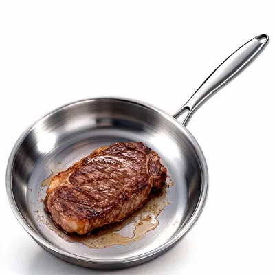 Produktbild von Edelstahlpfanne, Bratpfanne, 28 cm, schnelles Aufheizen, hitzebeständig bis 400 °C, für alle Herdarten