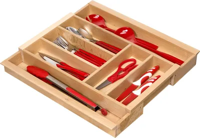 Produktbild von SOTECH ORGA-BOX III Buche ausziehbar – 5-7 Fächer, 400 / 600 x 473 mm